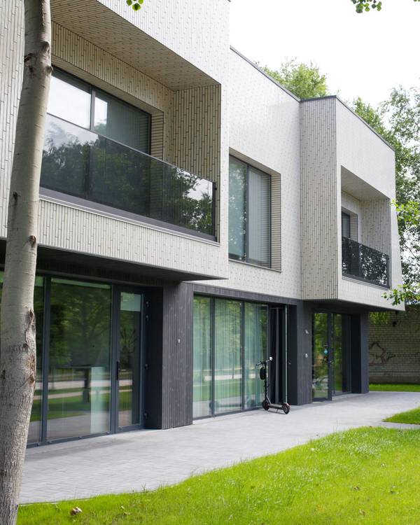 Brick facade